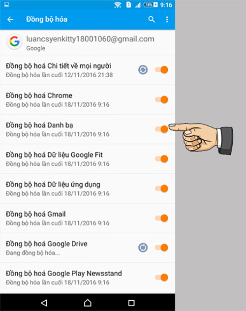 Đồng bộ tài khoản Gmail trên thiết bị Android (3)