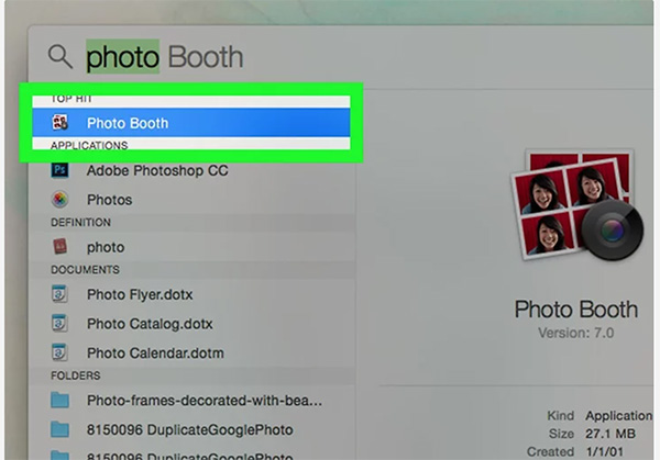 Cách chụp ảnh bằng Photo Booth trên Macbook