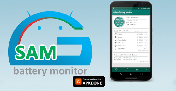 Ứng dụng quản lý pin Android - GSam Battery Monitor