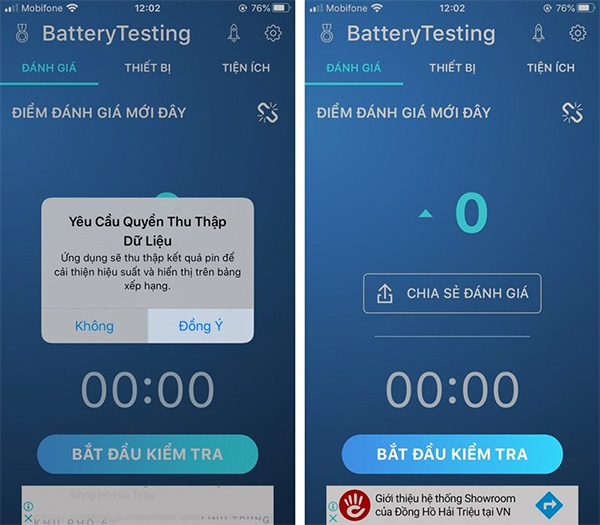 Kiểm tra độ chai pin iPhone bằng Battery Testing (2)
