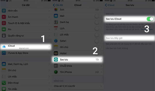 Cách chuyển dữ liệu từ iPhone sang iPhone bằng iCloud