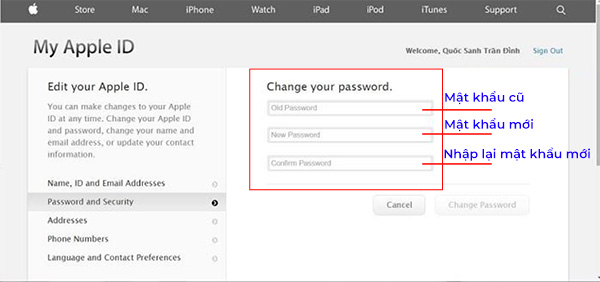 Cách đổi mật khẩu iCloud khi quên câu hỏi bảo mật (5)