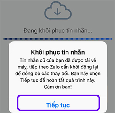 Khôi phục tin nhắn đã xóa trên Zalo từ android