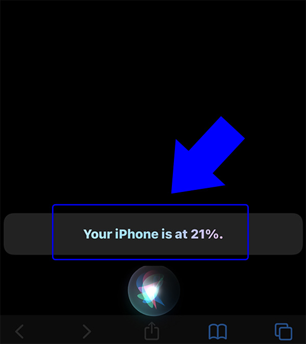 Hỏi dung lượng pin bằng tính năng trợ lý ảo Siri trên iPhone
