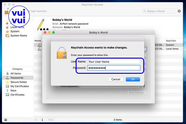 Cách xem mật khẩu Wifi đã lưu trên Macbook
