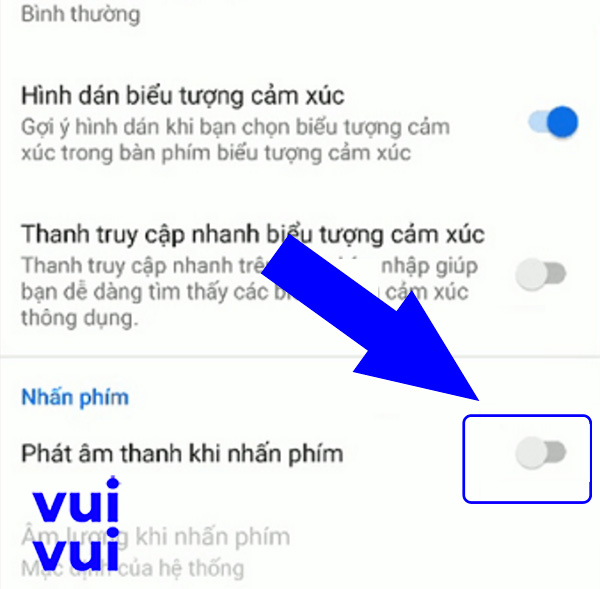 Tắt rung bàn phím Xiaomi, Vivo