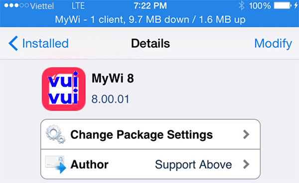 Ứng dụng MyWi cho iPhone