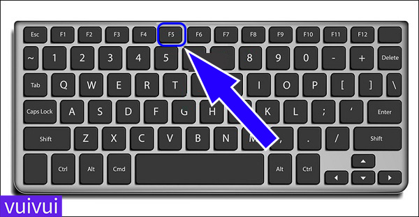 Nhấn F5 để Refresh