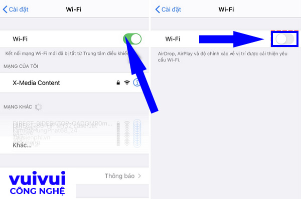 Ngắt hoàn toàn kết nối Wifi trên iPhone khi không dùng