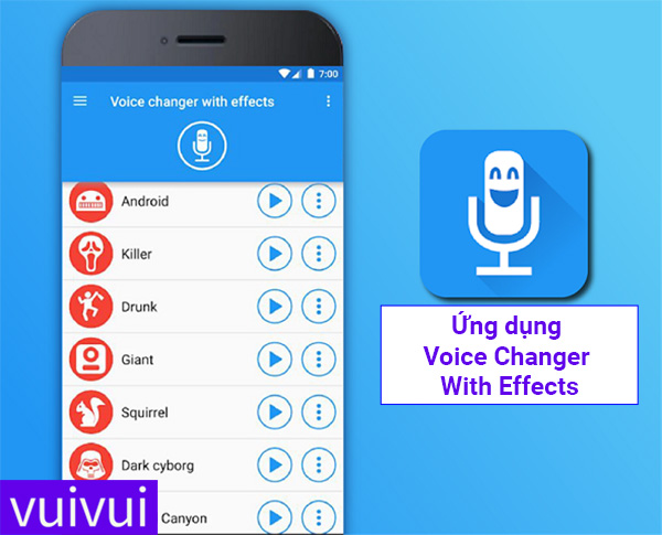 Ứng dụng Voice changer with effects