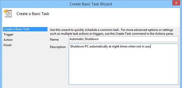 Hẹn giờ tắt máy tính bằng Windows Task Scheduler (2)