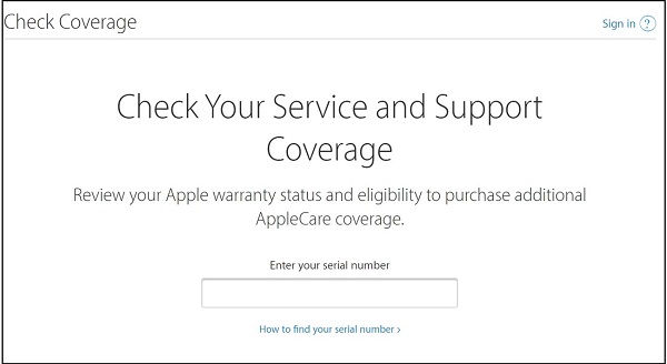 Kiểm tra mã serial AirPods trên trang web chính thức của Apple 