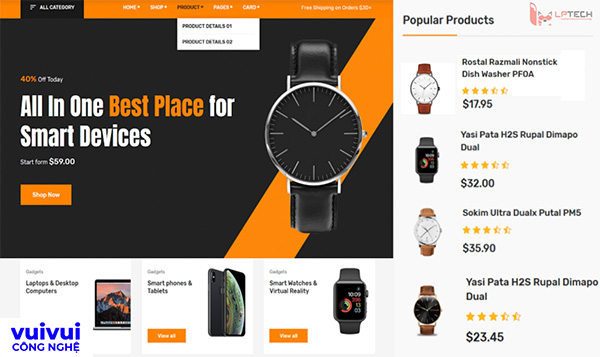 Thiết kế website bán đồng hồ (1)