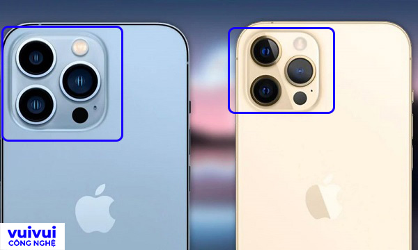 Kích thước camera sau iPhone 13 Pro Max lớn hơn 12 Pro Max