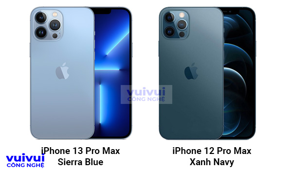 Phân biệt iPhone 13 Pro Max và 12 Pro Max qua màu sắc