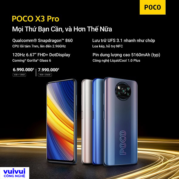 Điện thoại Poco X3 Pro