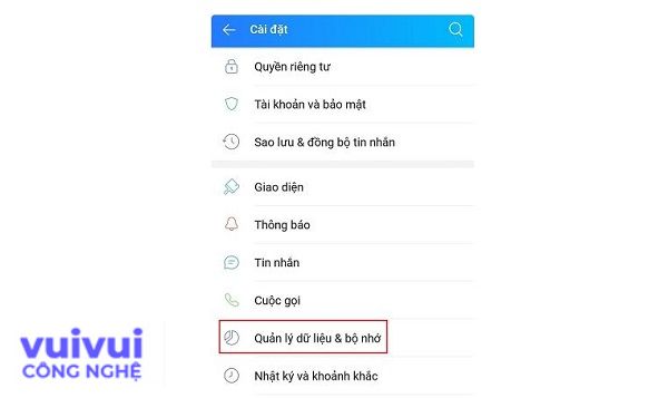Cách xóa bộ nhớ đệm Zalo (2)