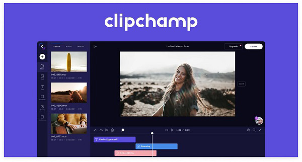 Website chỉnh sửa video Clipchamp
