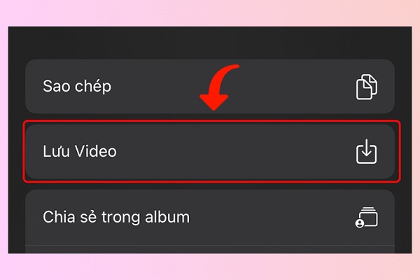 Lưu video về điện thoại iPhone Lưu video về điện thoại iPhone