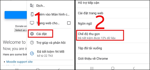 Chặn quảng cáo trên Samsung sử dụng chế độ tiết kiệm dữ liệu