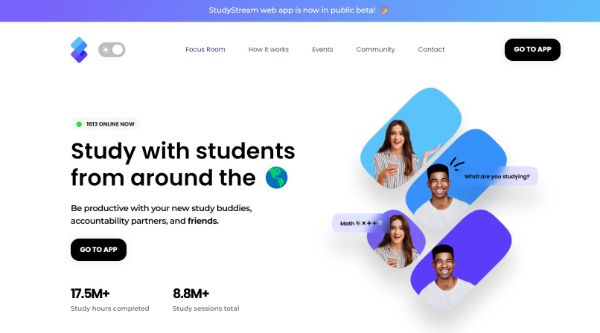 StudyStream là phòng học trực tuyến kết nối nhiều học viên trên thế giới