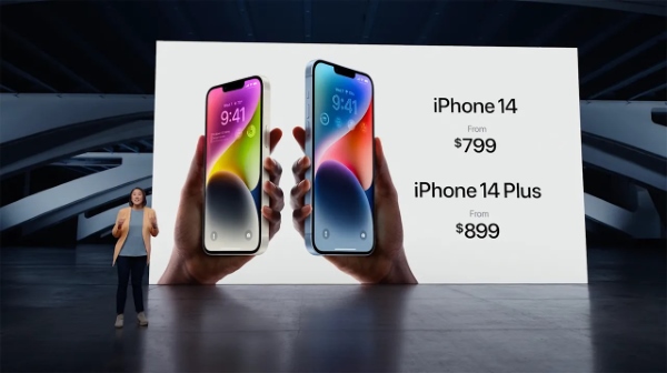  iPhone 14 Plus có giá bán khởi điểm từ 999 USD