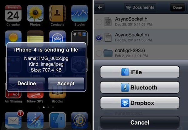 Chuyển file từ iPhone sang Android qua Bluetooth