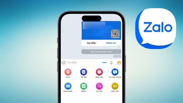 Gửi danh thiếp Zalo là gửi thông tin liên hệ của một người đến một người khác