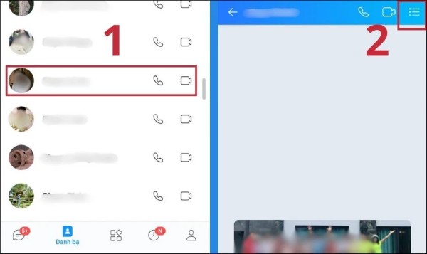 Nhấn vào dấu ba chấm tại góc phải