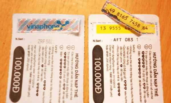Cách lấy thẻ cào Vinaphone bằng số seri