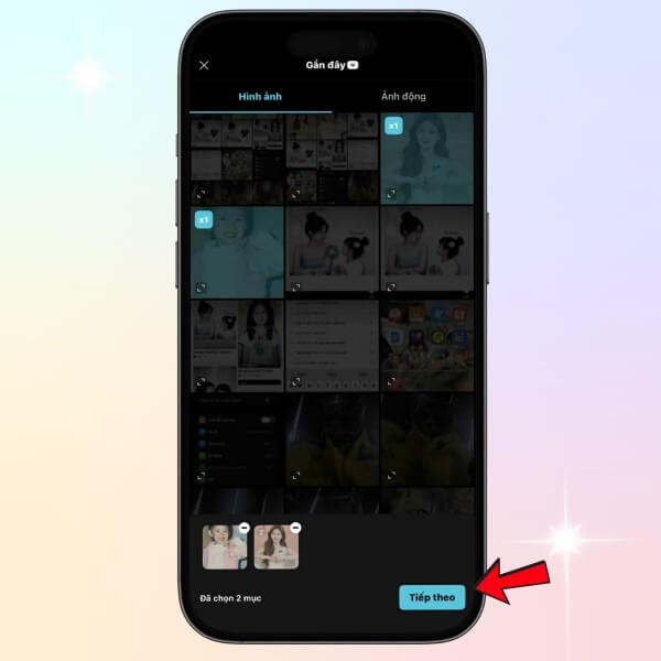 Nhấn “Tiếp theo”